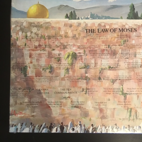 The Law of Moses: 2 in 1 Biblical Jigsaw Puzzles by Light Life Compay, Vntg 77, - Picture 6 of 9
